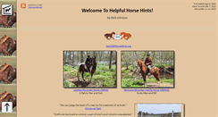 Desktop Screenshot of horsehints.org