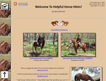 Tablet Screenshot of horsehints.org